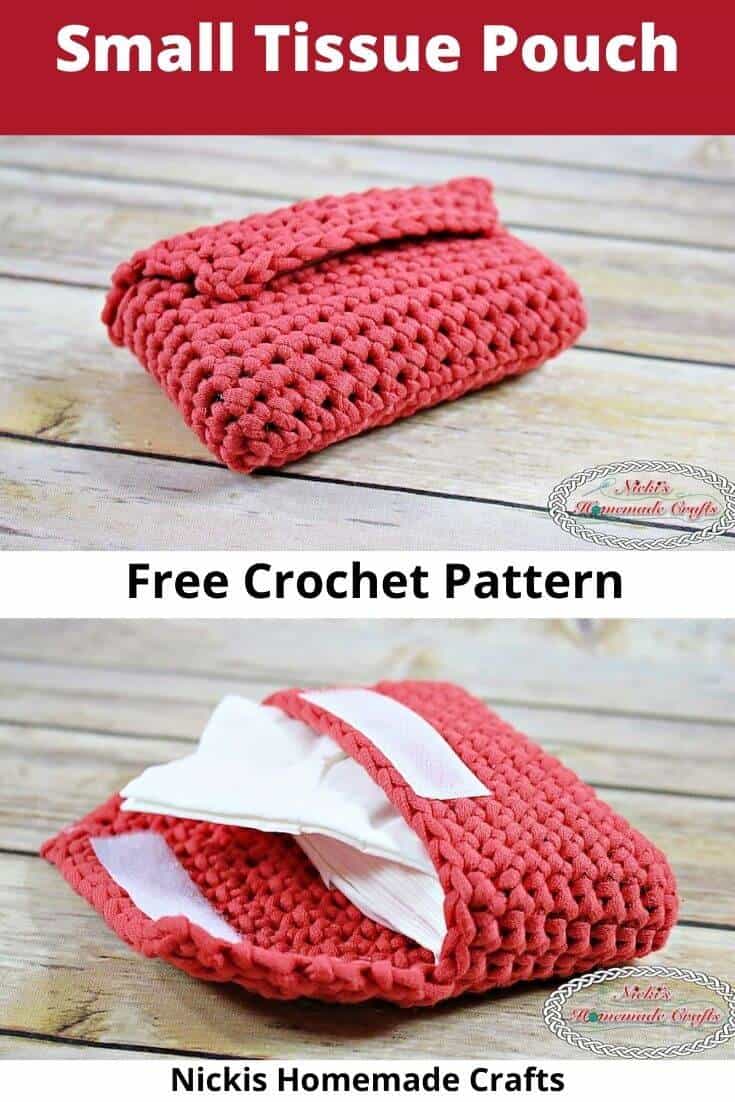 Easy Crochet Tissue Pouch Free Pocket Tissue Holder Pattern Nicki's