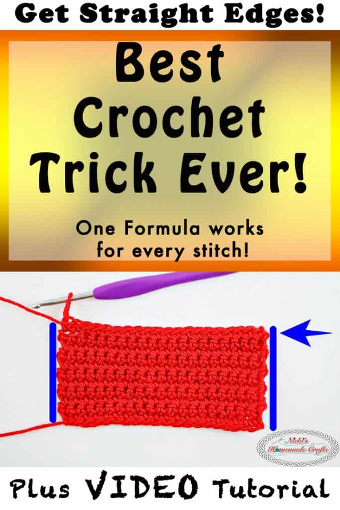 How to Always Crochet Straight Edges in Rows - Photo and Video Tutorial