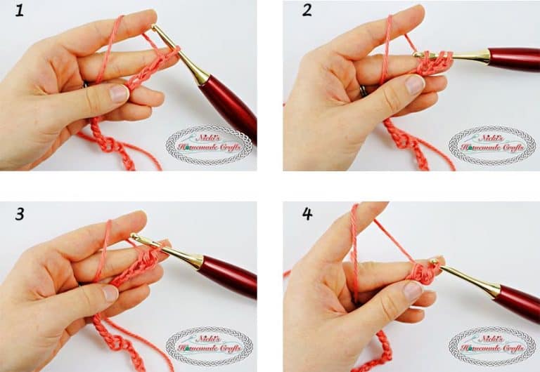 Linked Half Double Crochet Stitch Tutorial - Nicki's Homemade Crafts