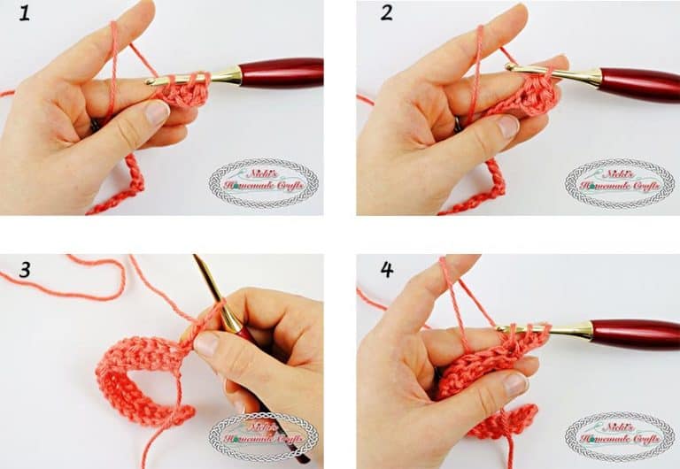 Linked Half Double Crochet Stitch Tutorial - Nicki's Homemade Crafts