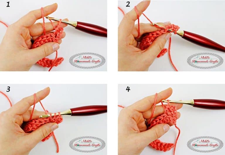 Linked Half Double Crochet Stitch Tutorial - Nicki's Homemade Crafts