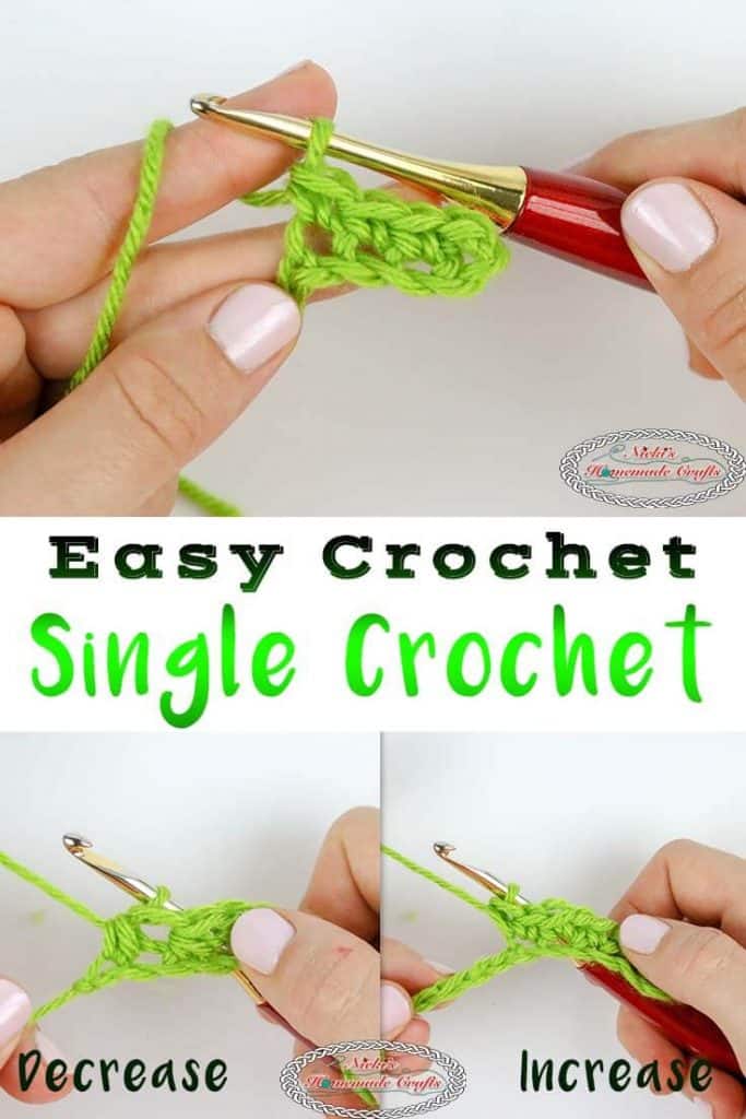Beginner Single Crochet Tutorial With Increase and Decrease