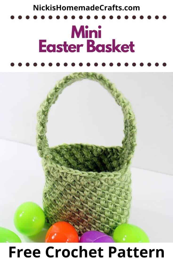 Easter Basket Crochet Pattern Nicki's Homemade Crafts
