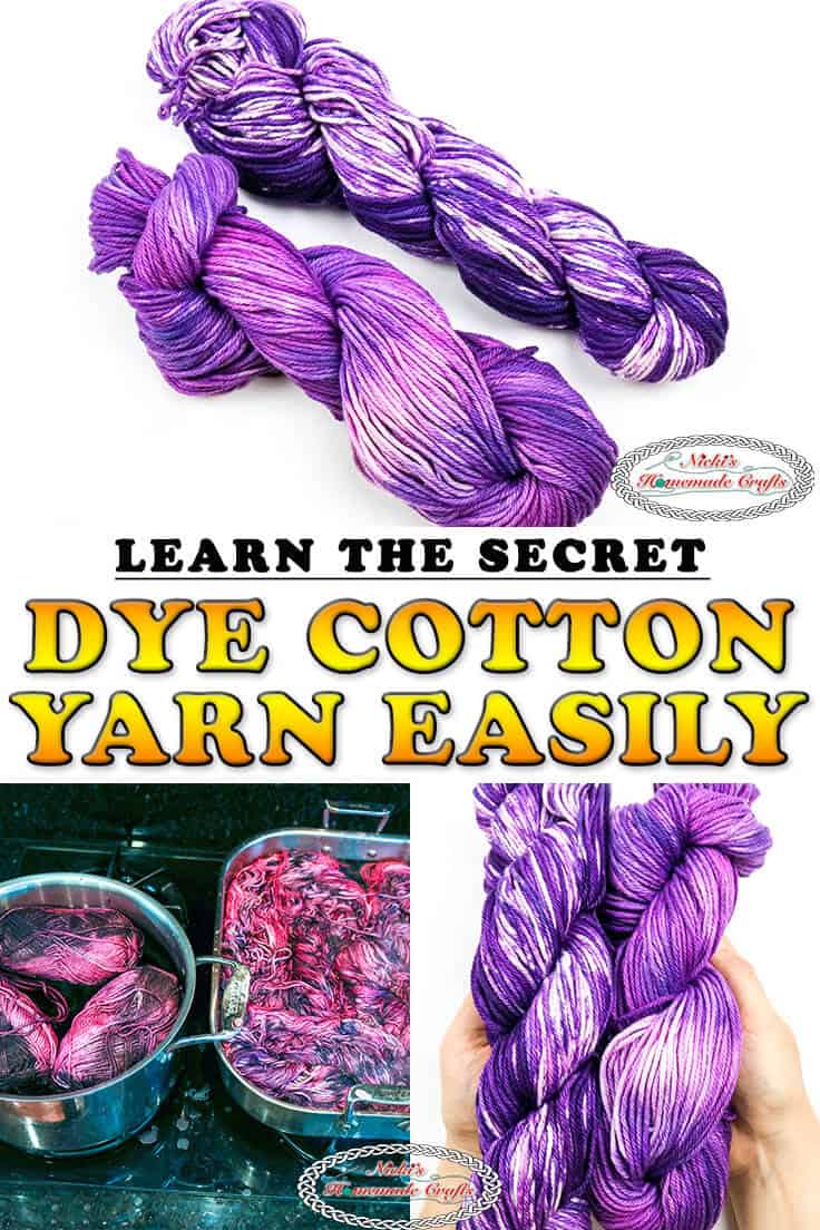 How to Dye Cotton Yarn Beautifully and Easy with Liquid Rit Dye