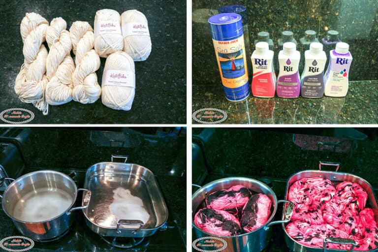 How to Dye Cotton Yarn Beautifully and Easy with Liquid Rit Dye