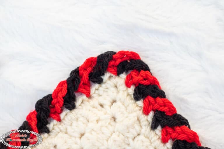Crochet Candy Cane Border Easy Tutorial for Blankets & more