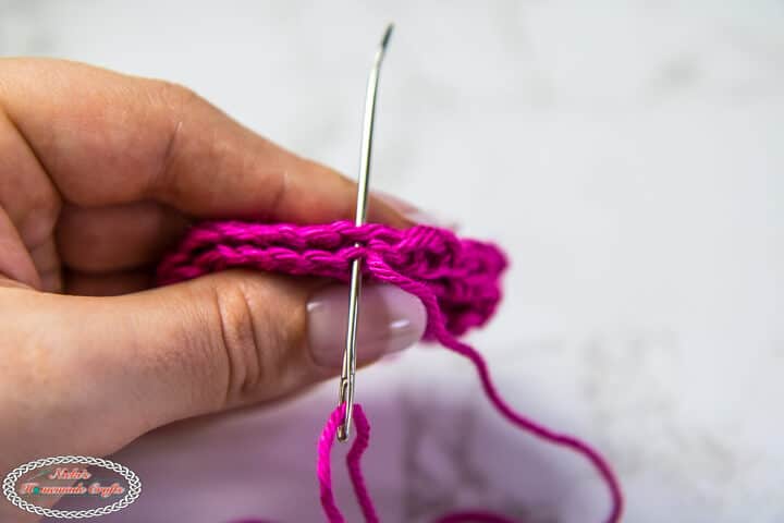 sewing the Lacy Measuring Tape Cover