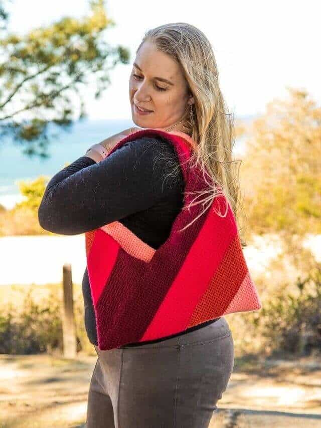 Crochet Origami Bag Free Pattern