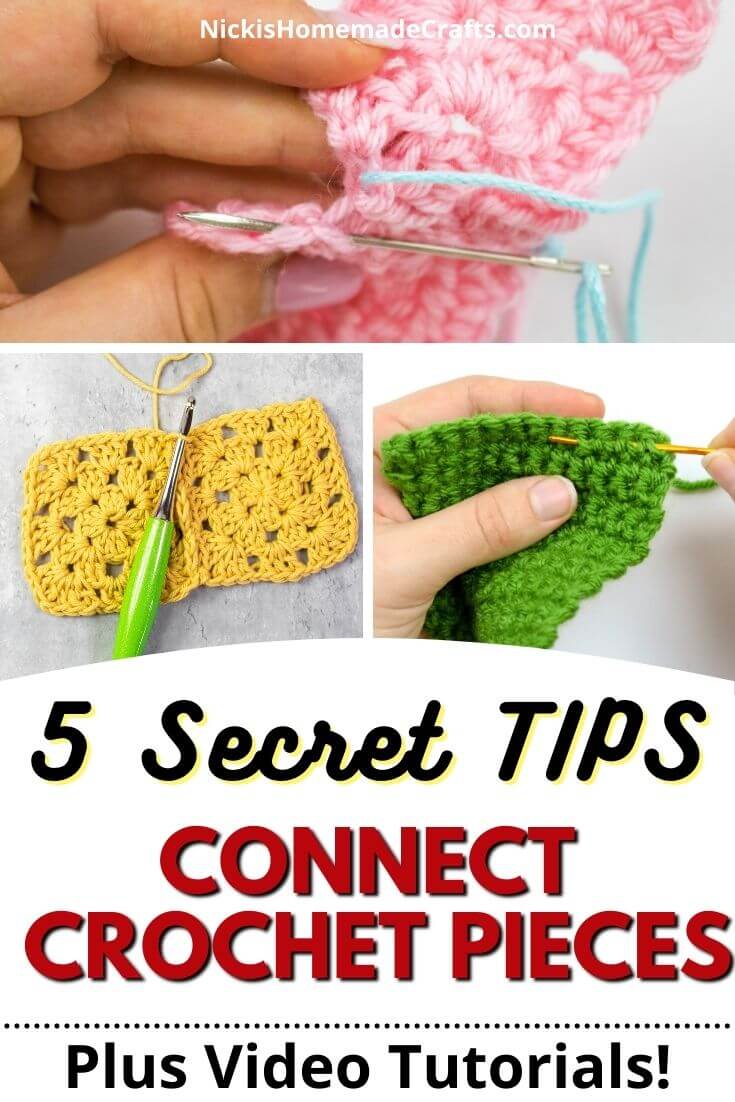 5 Easy Ways to Join Crochet Pieces Together Nicki s Homemade Crafts