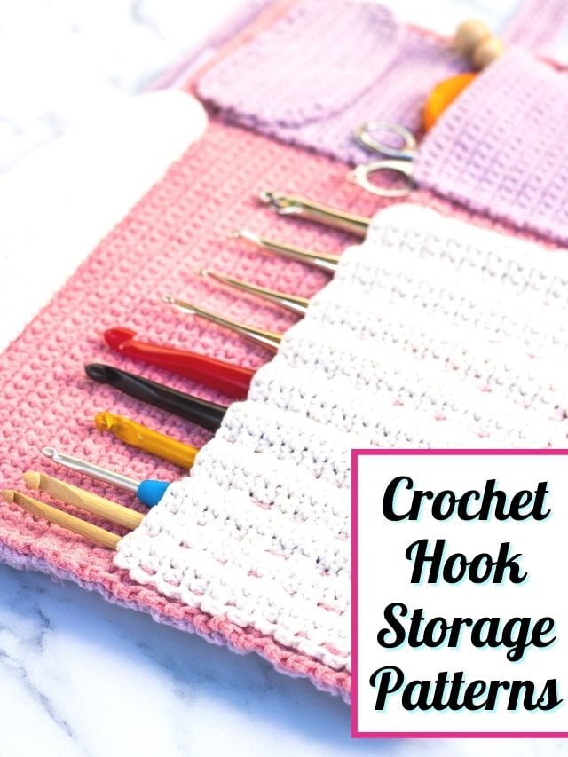 Crochet Hook Storage Free Pattern Web Story Cover Image