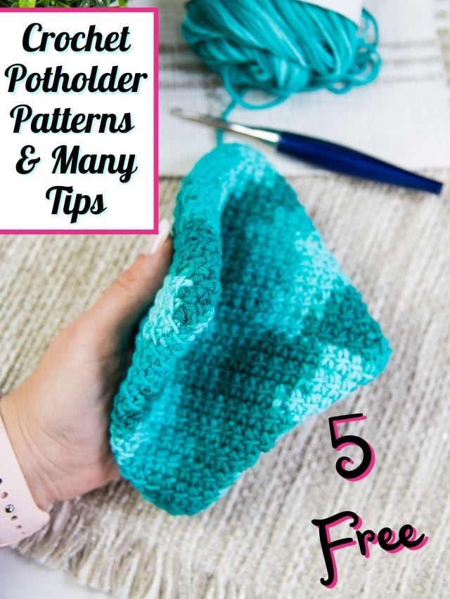 Crochet Potholder free pattens and tips Web Story Cover Image