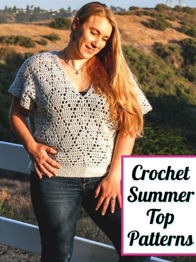 Crochet Summer Top Patterns Free Pattern Web Story Cover Image