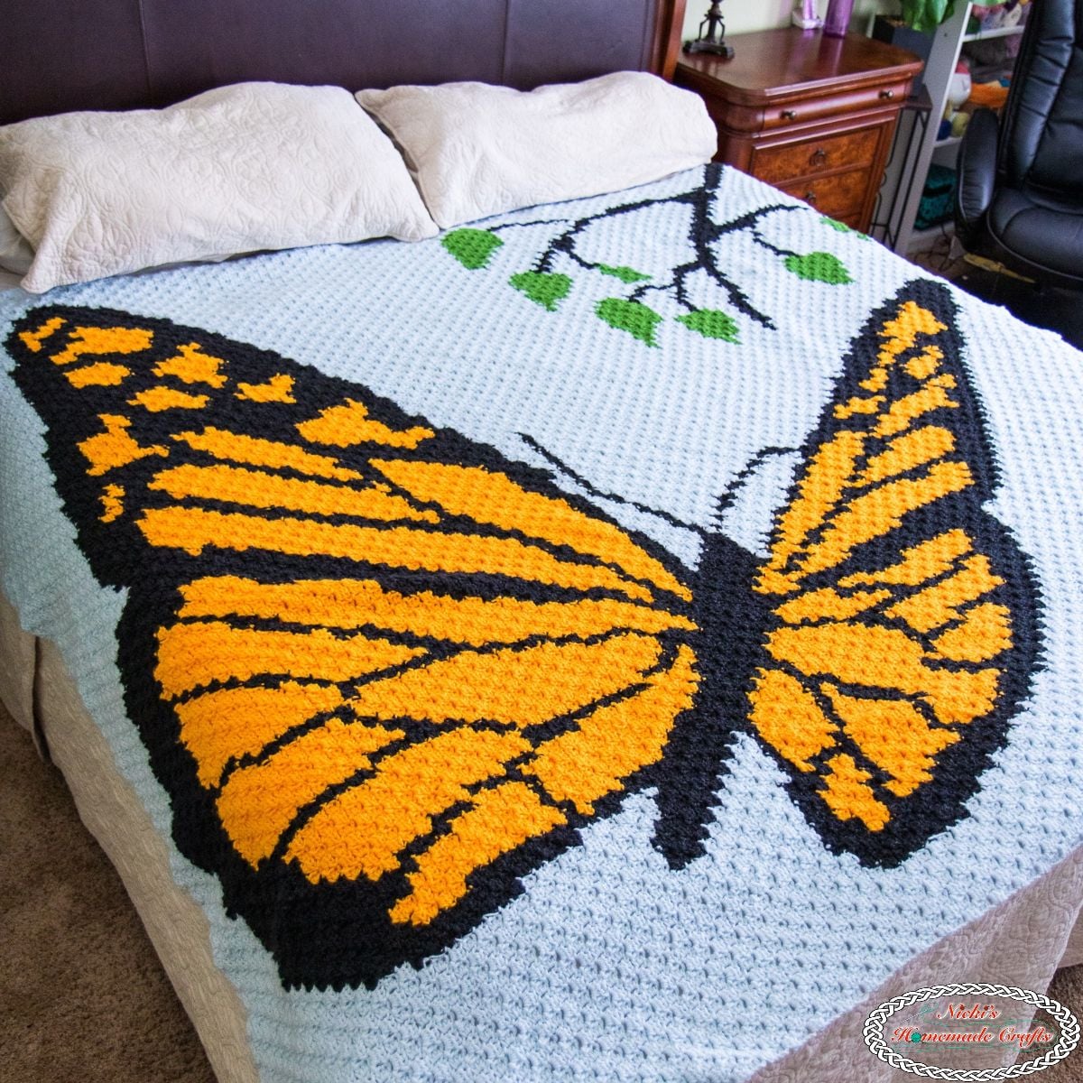 Butterfly Blanket - Free Crochet Pattern for C2C Graph