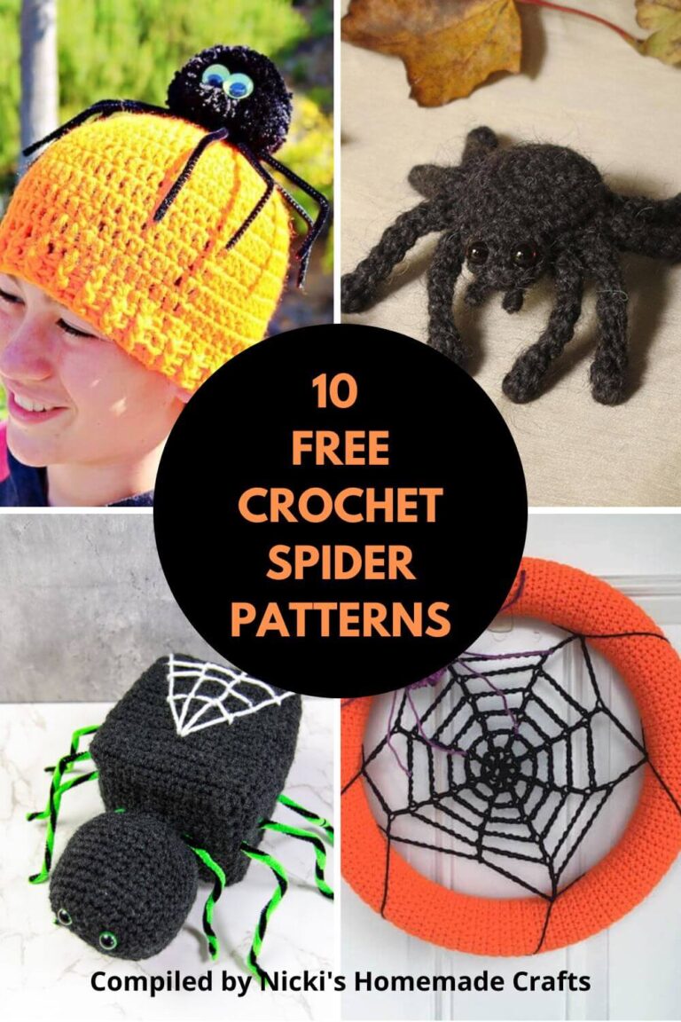 Spider Pattern Craft 10 Free Creepy Crawly Crochet Spider Patterns - Nicki's Homemade Crafts
