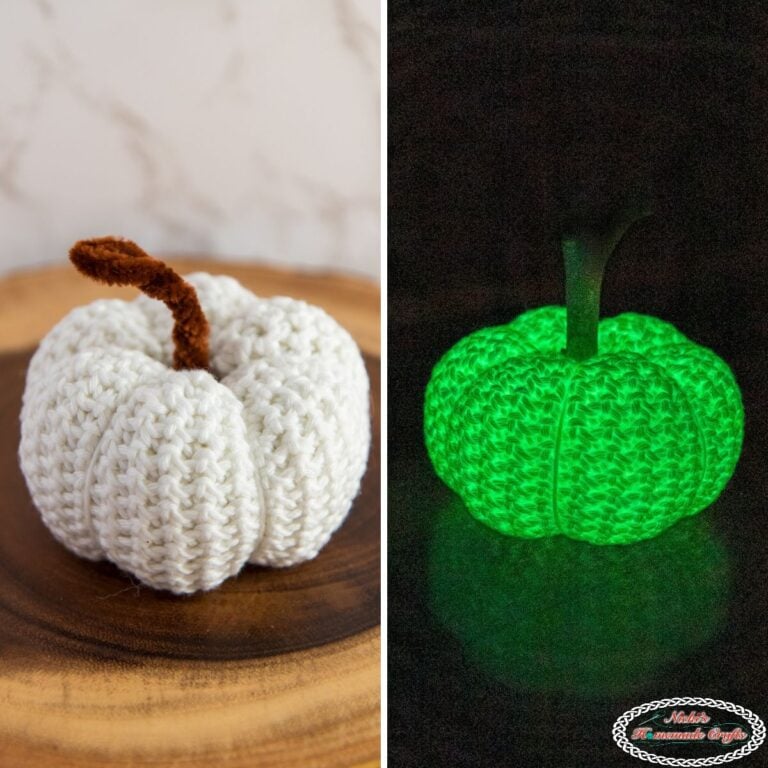 Glow In The Dark Crochet Pumpkin - Free Pattern