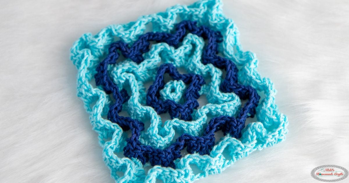 Free Square Wiggle Crochet Trivet Pattern Nicki's Homemade Crafts