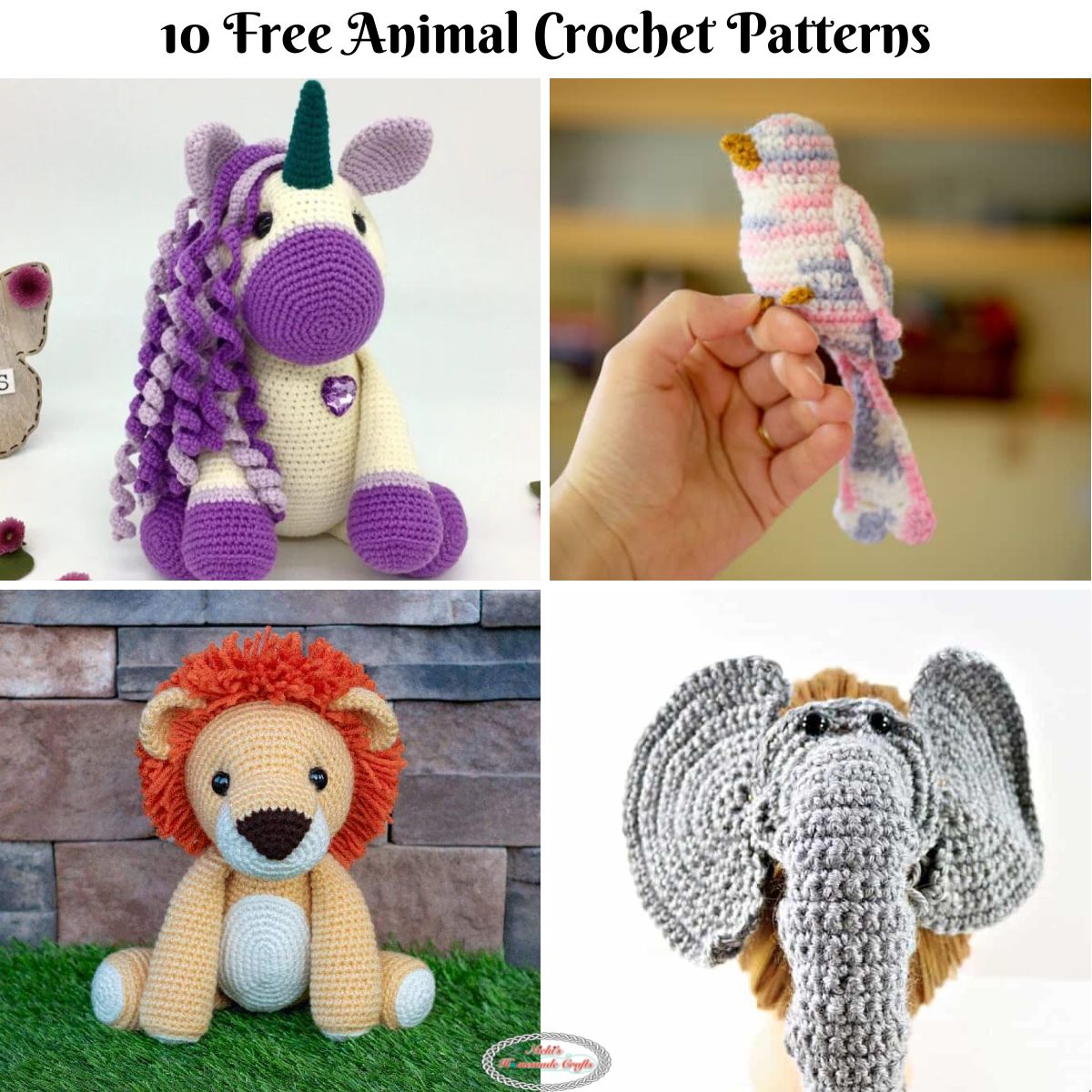 Peluche Carlin Crochet Positive Avec Carte Inspirante - Acrylique, ~7 Cm, Décoration Bureau, Cadeau Amoureux Des Animaux