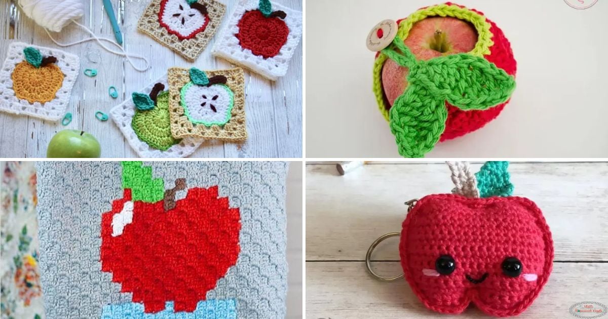 10 Free Crochet Apple Patterns Nicki's Homemade Crafts