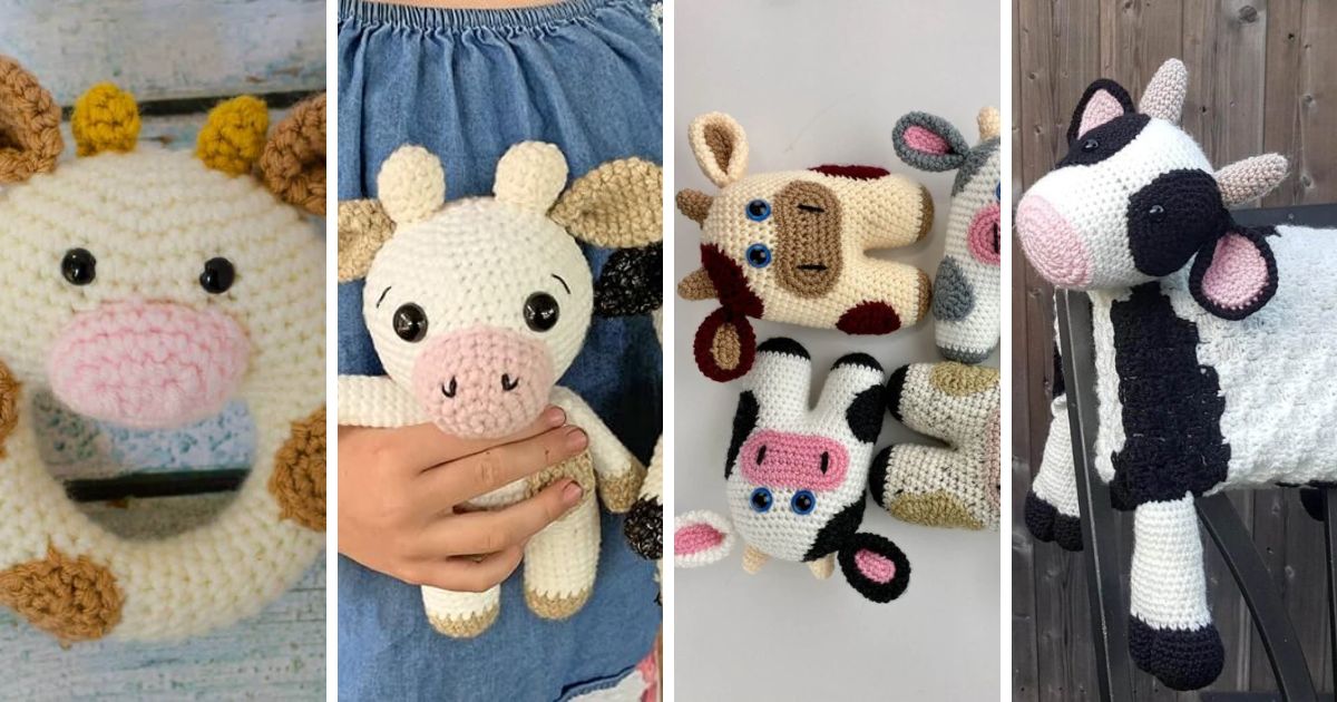 Fun Crochet Cow Pattern 10 Amazing Crochet Cow Patterns - Nicki's Homemade Crafts