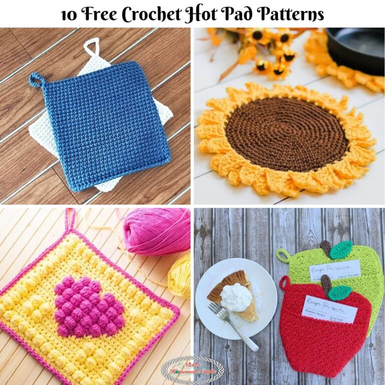 10 Stylish Crochet Hot Pads For Your Kitchen Nicki's Homemade Crafts