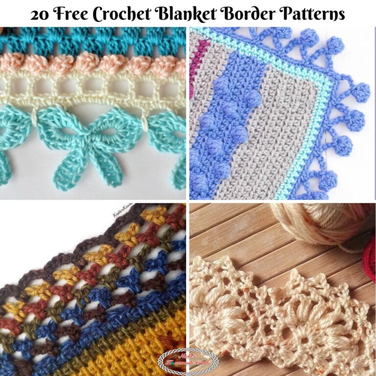 20 Jawdropping Free Crochet Blanket Borders Nicki's Homemade Crafts