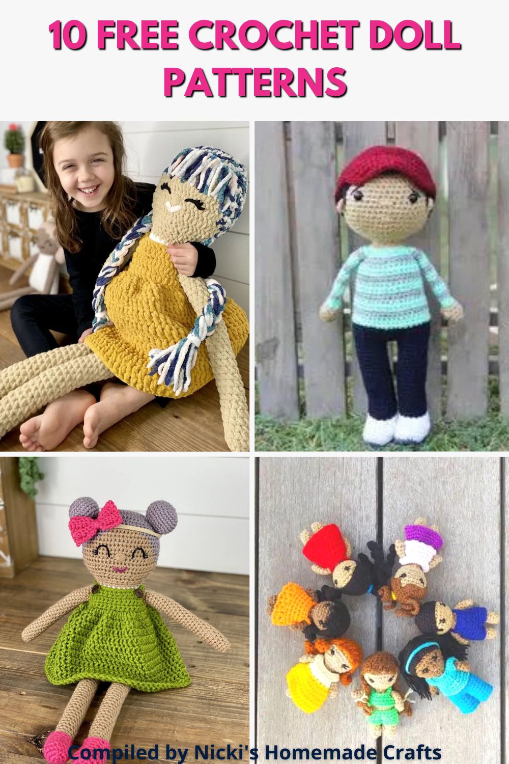 10 Beautiful FREE Crochet Doll Patterns Nicki's Homemade Crafts