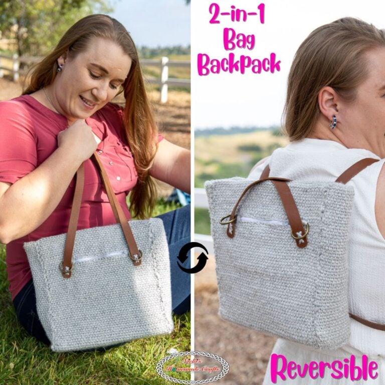 Free Crochet Bag Backpack Pattern - Nicki's Homemade Crafts