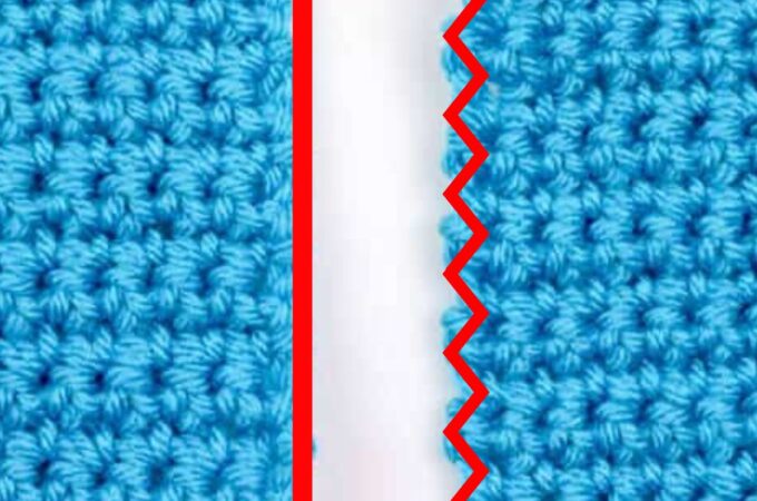 How to Crochet Smooth Edges for SC & HDC – Learn how to keep straight edges - square