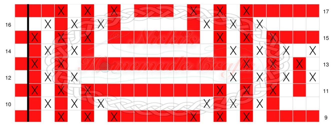 Free Mosaic Crochet Zippered Pouch Pattern with Illusion Squares