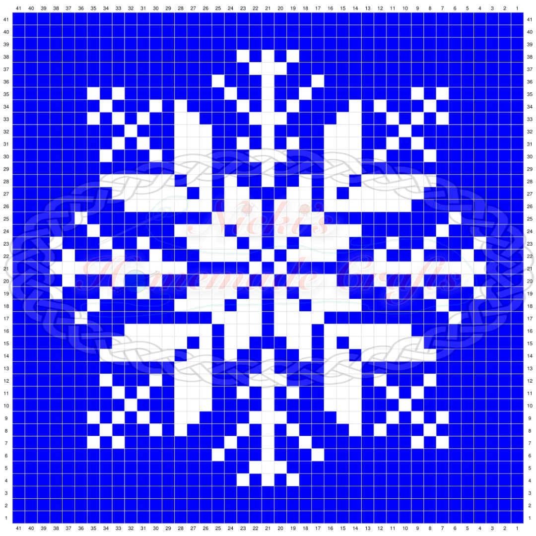 Filet Snowflake Pattern FREE Easy Filet Crochet Snowflake Pillow Pattern - Nicki's Homemade Crafts