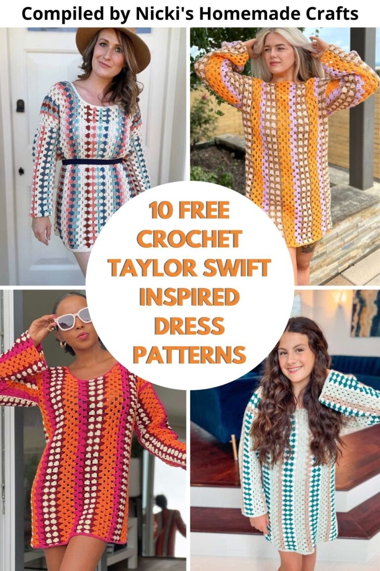 Taylor Swift Splinter Pattern 10 Free Crochet Taylor Swift-Inspired Dress Patterns with Granny ...