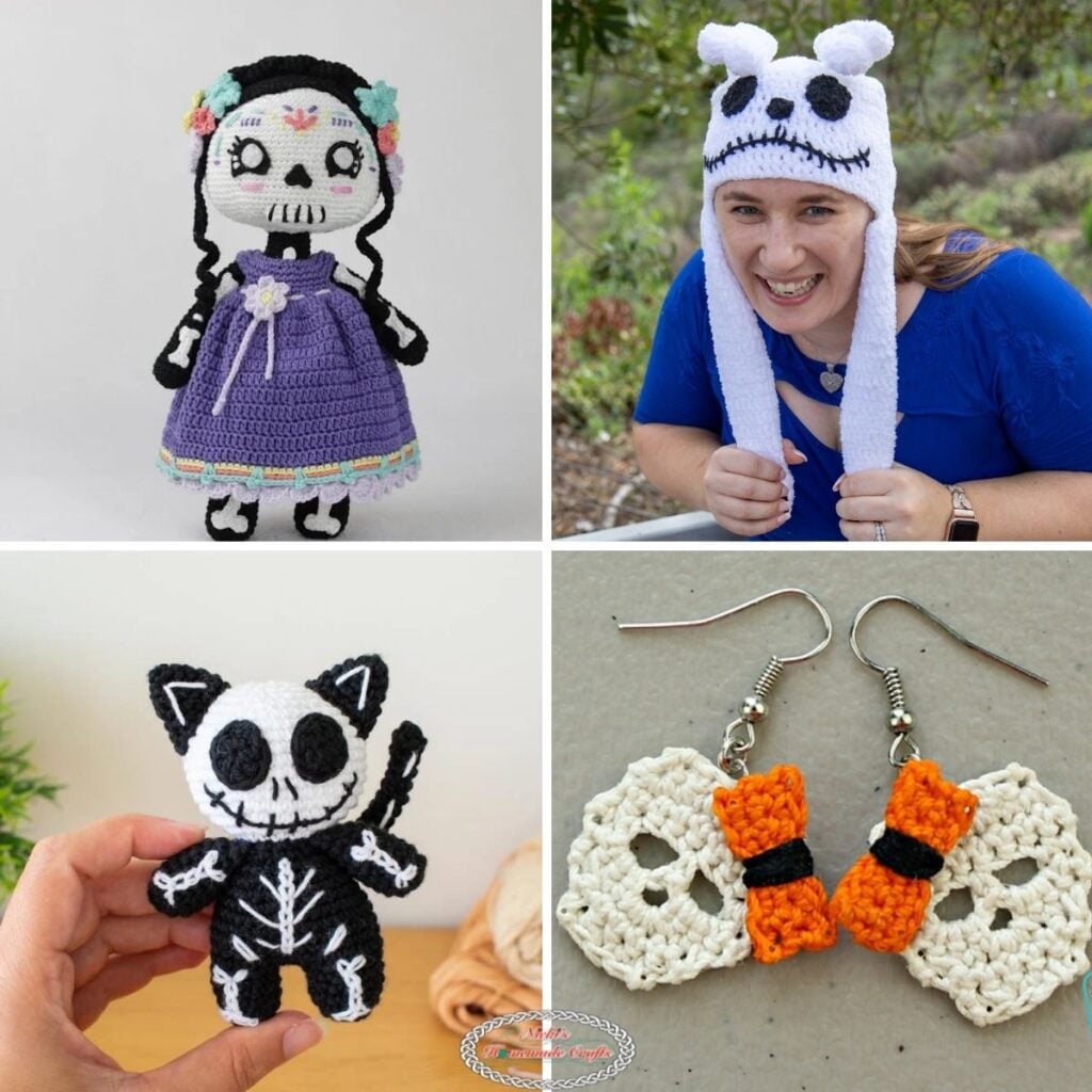 10 FREE Crochet Skeleton Patterns for Halloween Season - Nicki's ...