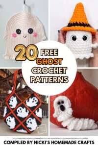 20 Quick and Easy Free Crochet Ghost Patterns - Nicki's Homemade Crafts