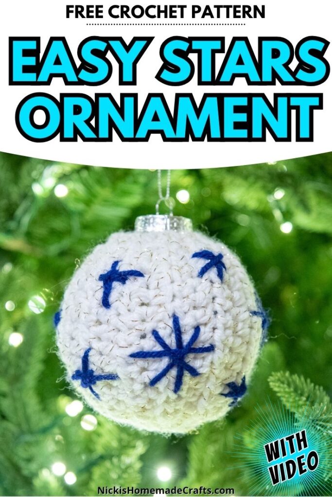 Christmas Ball Crochet - Standard Pin