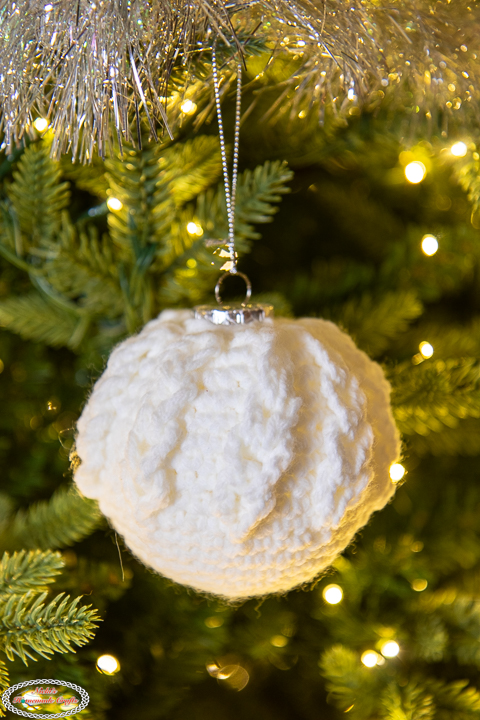 Crochet Chain Cable Stitch Bauble Pattern
