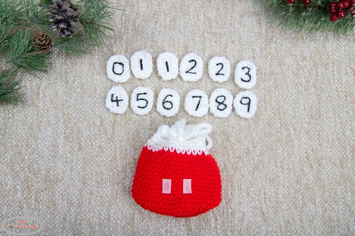 Santa Sack of the Santa Amigurumi Advent Calendar Crochet Pattern