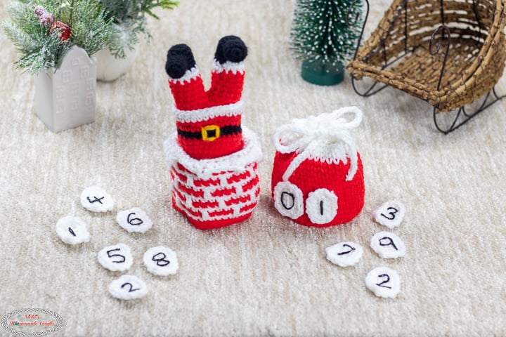 Santa Amigurumi Advent Calendar Crochet Pattern