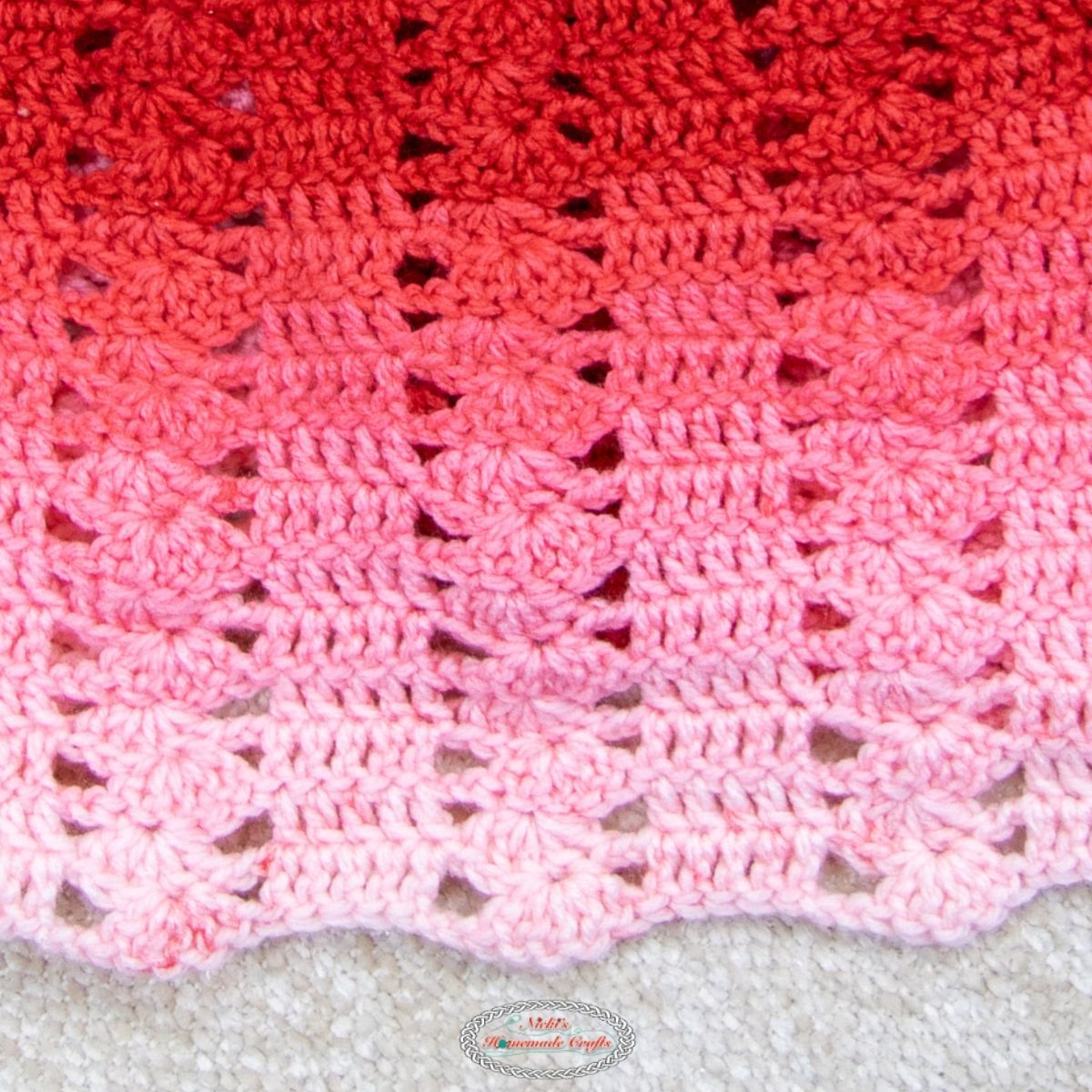 Crochet Block and Off Set Shell Stitch Tutorial