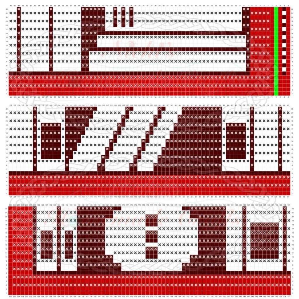 Christmas Bookshelf Blanket Mosaic Crochet Pattern - Part 1