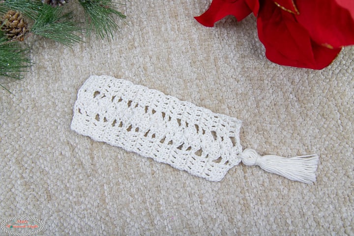 Crochet Block and Off Set Shell Stitch Bookmark Pattern-18