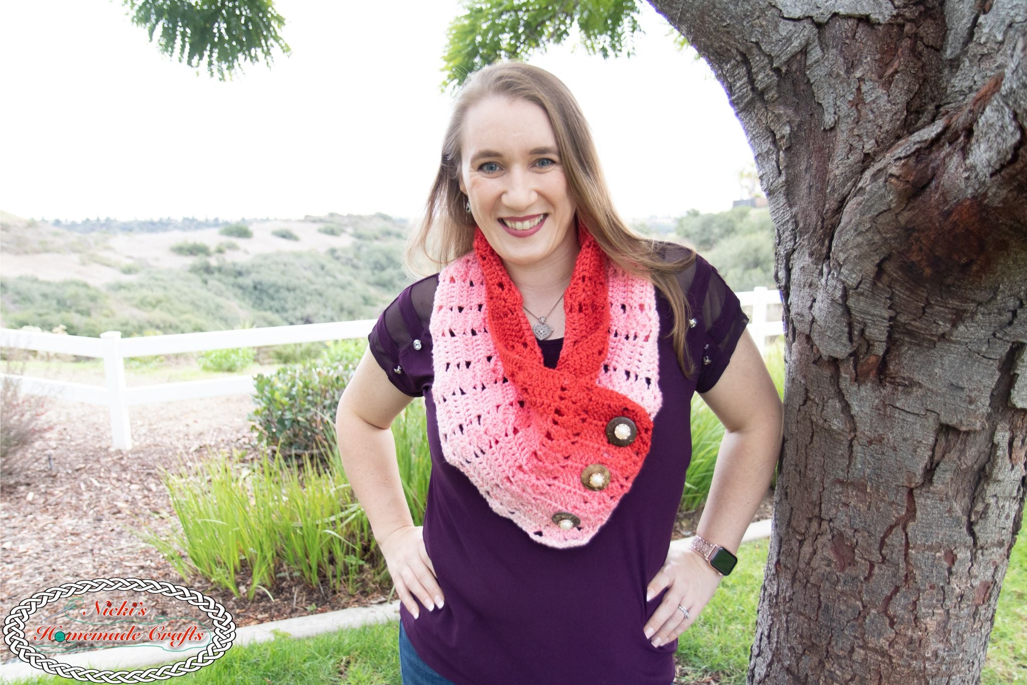 Crochet Block and Off Set Shell Stitch Cowl Pattern wowm-7