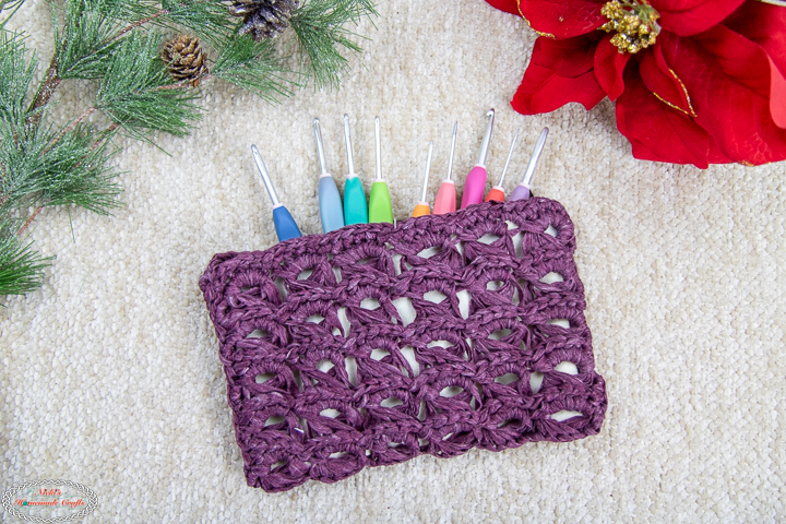 Crochet Broomstick Lace Zipper Pouch Pattern-16