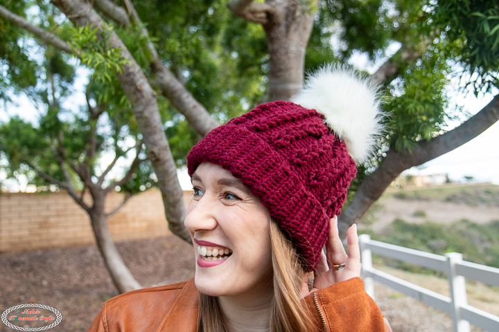 Crochet Chain Cable Stitch Hat Pattern-9
