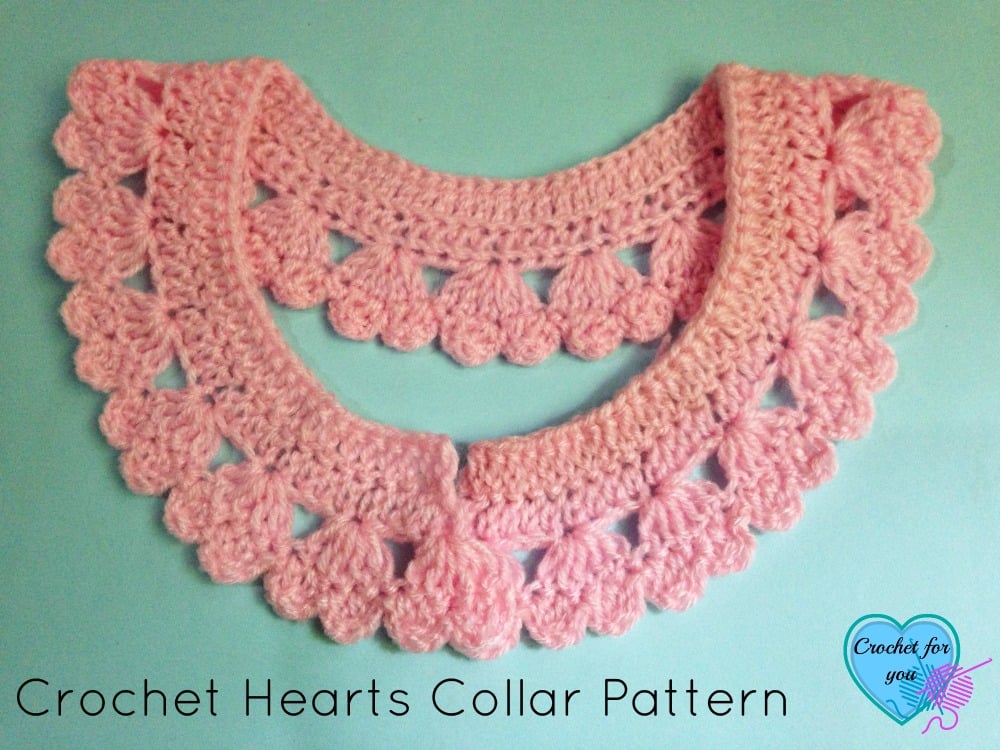 Crochet heart border tutorial