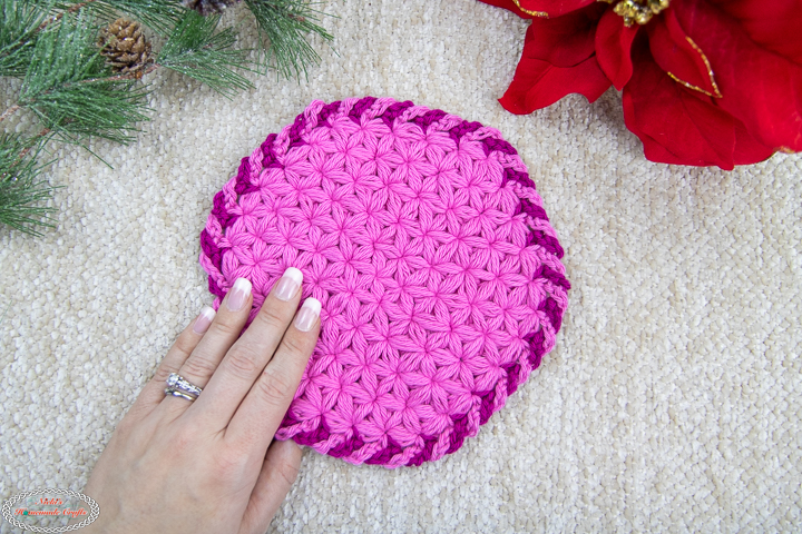 Crochet Jasmin Stitch Trivet Pattern -9
