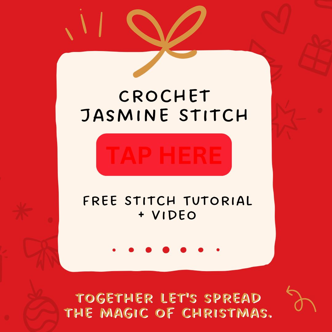 Day 20 - Crochet Jasmine Stitch Tutorial
