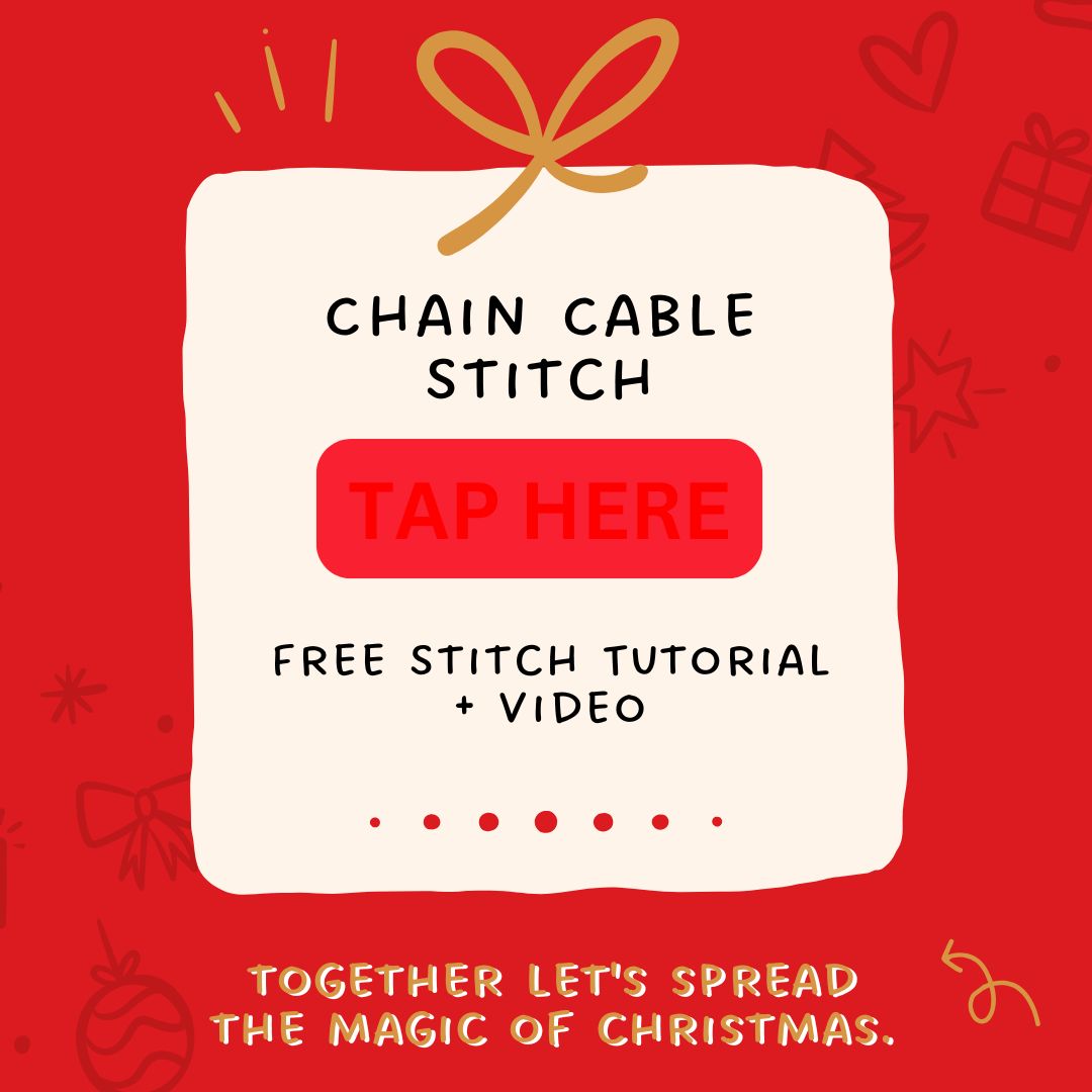 Day 23 - Crochet Chain Cable Stitch Tutorial