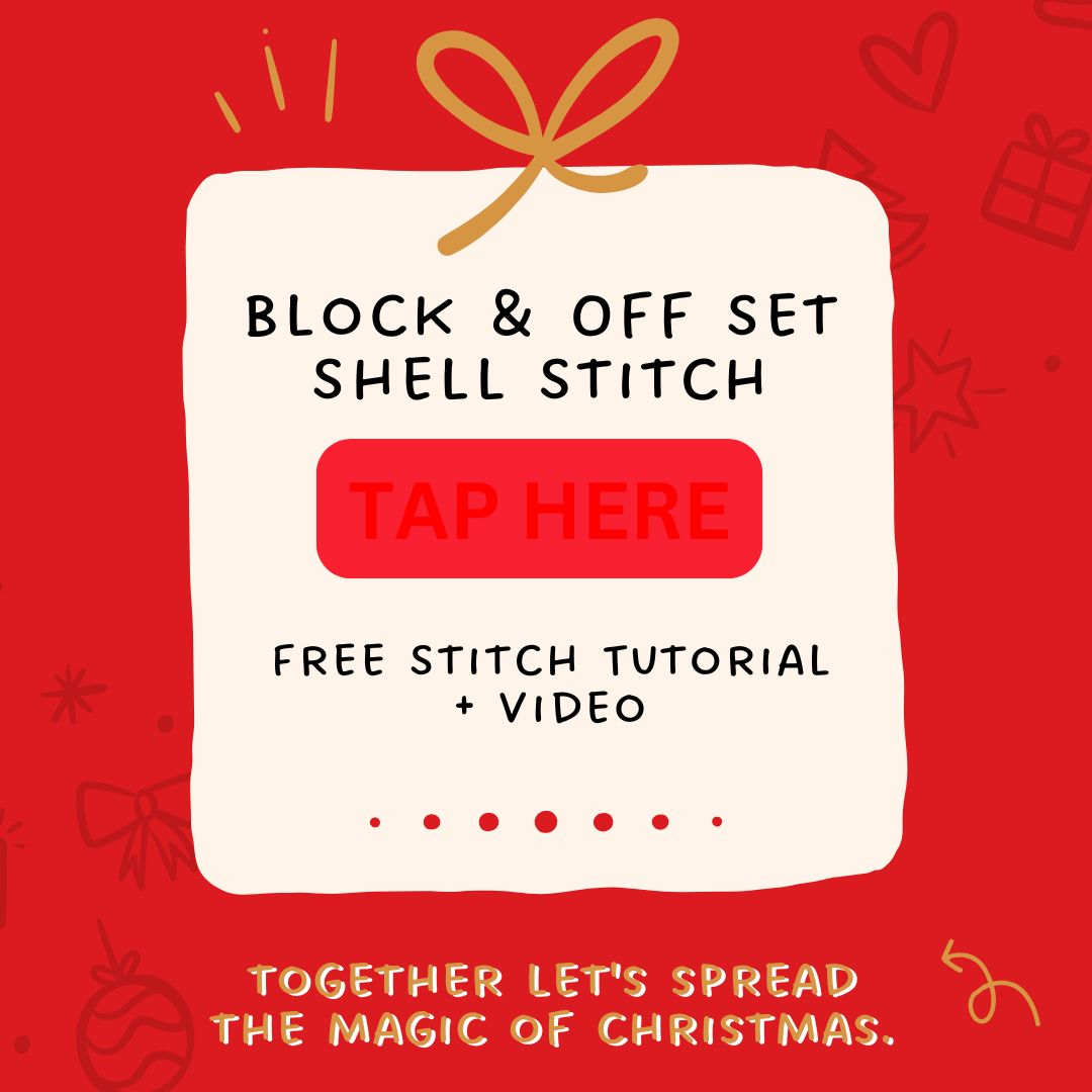 Day 5 - Crochet Block & Off Set Shell Stitch Tutorial