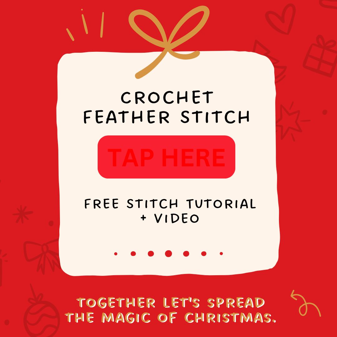 Day 8 - Crochet Feather Stitch Tutorial