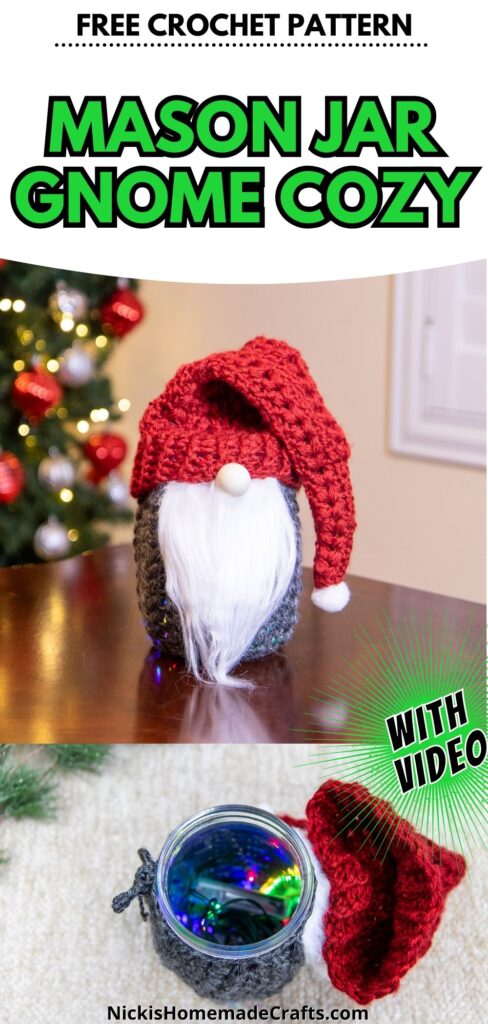 Free Christmas Gnome Crochet Pattern - long pin